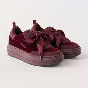 Zara Ribbon Tennis Shoes